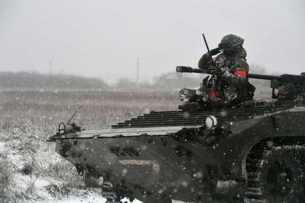 Боевая работа бронированных самоходных машин БРМ-1К вооруженных сил РФ в зоне СВО