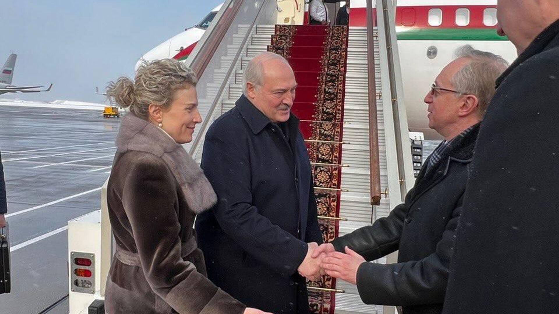 Президент Белоруссии Александр Лукашенко прибыл с рабочим визитом в Москву. 17 февраля 2023 - РИА Новости, 1920, 17.02.2023