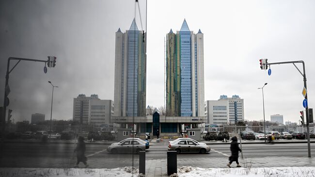 Здание компании Газпром в Москве