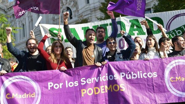 Левая партия Podemos в Испании