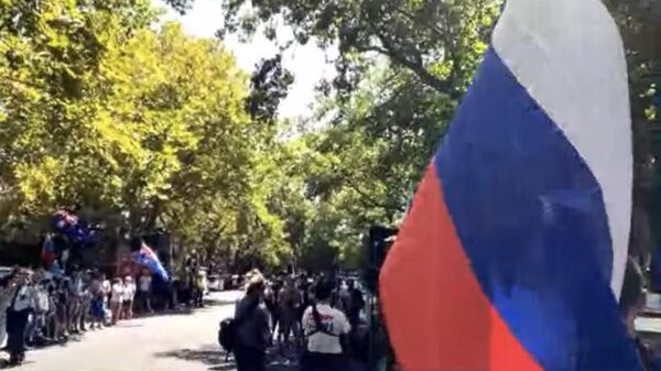 Митинг в Сиднее в поддержку России