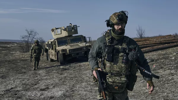 Украинские военнослужащие под Артемовском