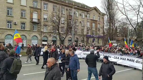 Антиправительственный митинг в Кишиневе 