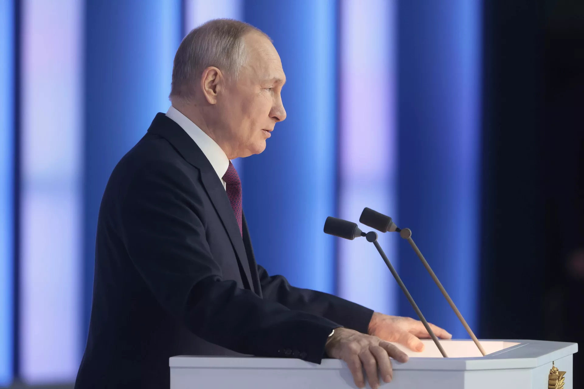 Russian President Vladimir Putin delivers his annual address to the Federal Assembly Russian President Vladimir Putin delivers his annual address to the Federal Assembly-RIA Novosti, 1920, 21.02.2023