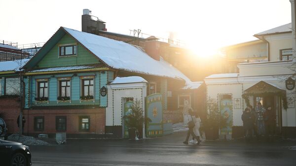 Вид на старинную усадьбу в Старо-Татарской слободе, Казань