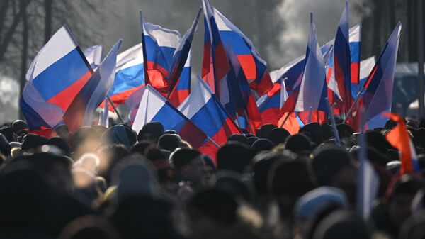Митинг-концерт Слава защитникам Отечества! в Москве