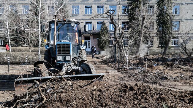 Донецк после обстрела со стороны ВСУ