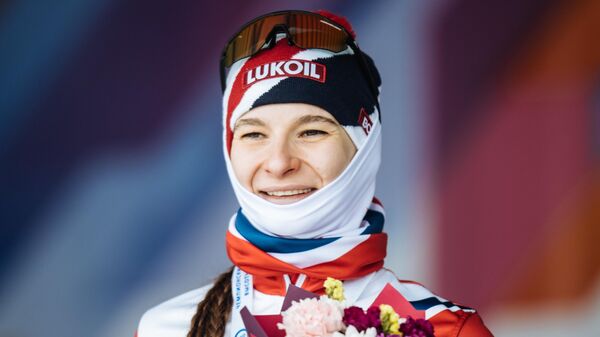 Российская лыжница Наталья Непряева