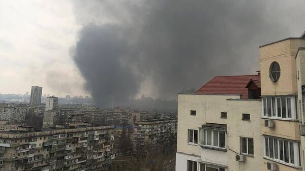 Пожар в Подольском районе Киева