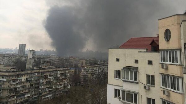 Пожар в Подольском районе Киева
