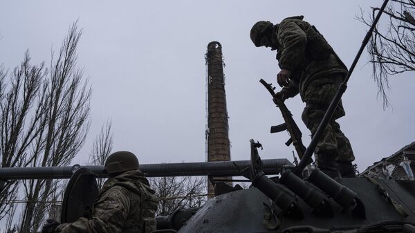 Украинские военнослужащие в Угледаре