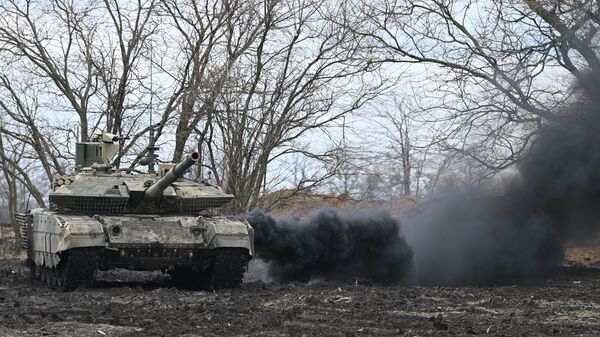 Танк Т-90М Прорыв на позициях в зоне СВО