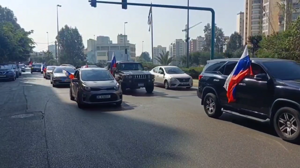 Автопробег в поддержку России в столице Ливана