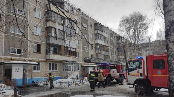 На месте взрыва бытового газа в Ульяновске