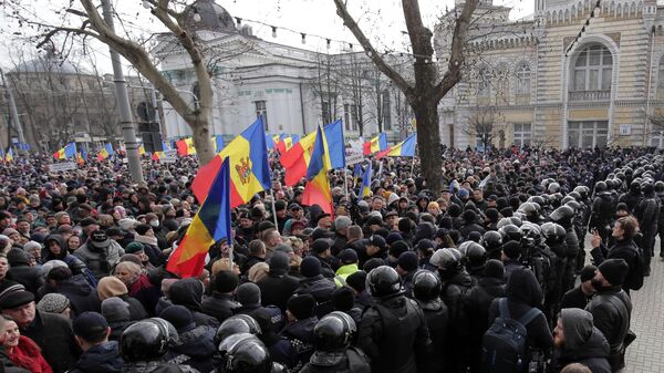 Протестная акция оппозиции в Кишиневе