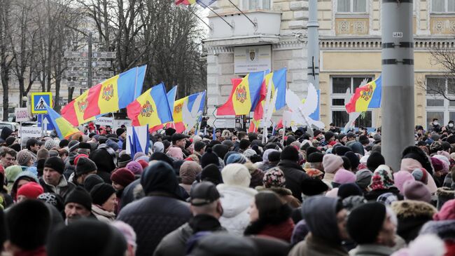 Протестная акция оппозиции в Кишиневе