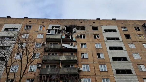 Микрорайон Текстильщик в Донецке после обстрела ВСУ