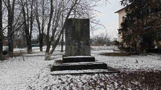 Памятник русскому селекционеру Ивану Мичурину демонтировали в селе Веселый Подол Полтавской области