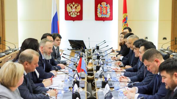 Встреча делегаций Красноярского края и Акмолинской области Казахстана  