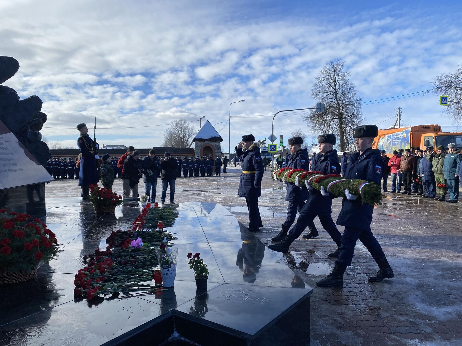 Памятные мероприятия в честь годовщины подвига десантников 6-й роты в Пскове - РИА Новости, 1920, 01.03.2023