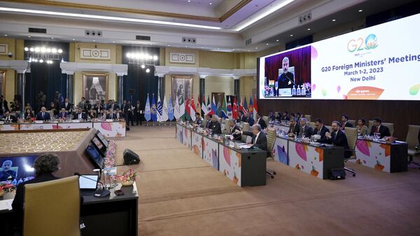 Встреча министров иностранных дел стран G20 в Дели