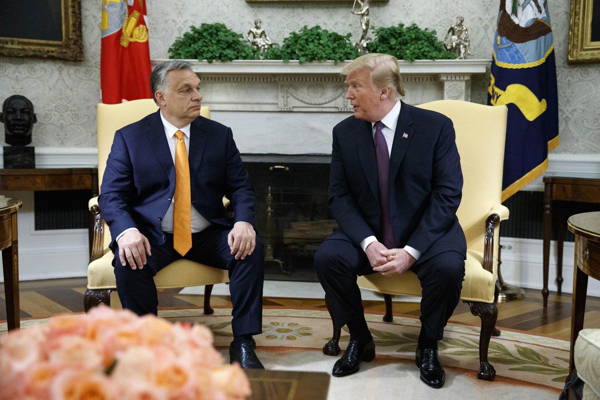 Премьер-министр Венгрии Виктор Орбан и Дональд Трамп - РИА Новости, 1920, 06.03.2024