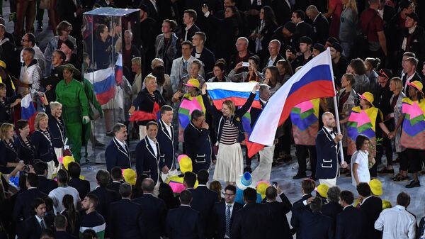 Россия на церемонии открытия XXXI летних Олимпийских игр в Рио-де-Жанейро