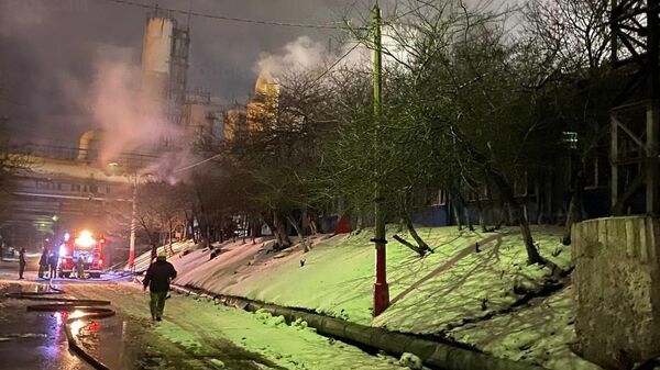 Пожар на коксохимическом заводе в Видном 