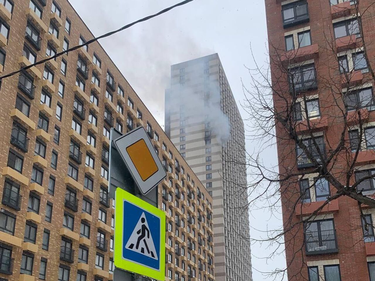 На юго-востоке Москвы произошел пожар в высотном доме - РИА Новости,  06.03.2023