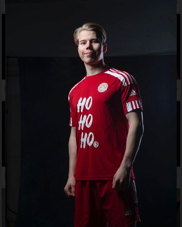 Finnish football club uniform Santa Claus Finnish football club uniform Santa Claus