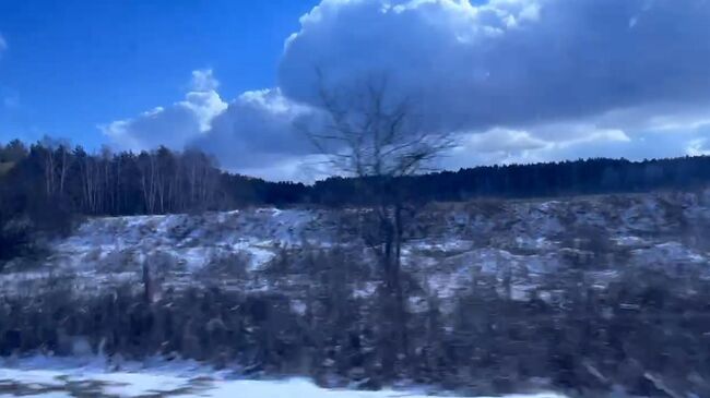 Дорога в Брянской области, по которой в село Любечане проникли террористы