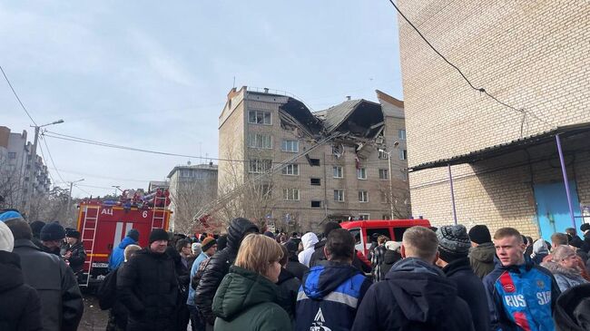 Жилой дом в поселке Антипиха под Читой, пострадавший в результате взрыва бытового газа