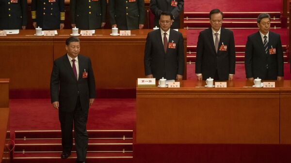 Председатель КНР Си Цзиньпин на Всекитайском собрании народных представителей