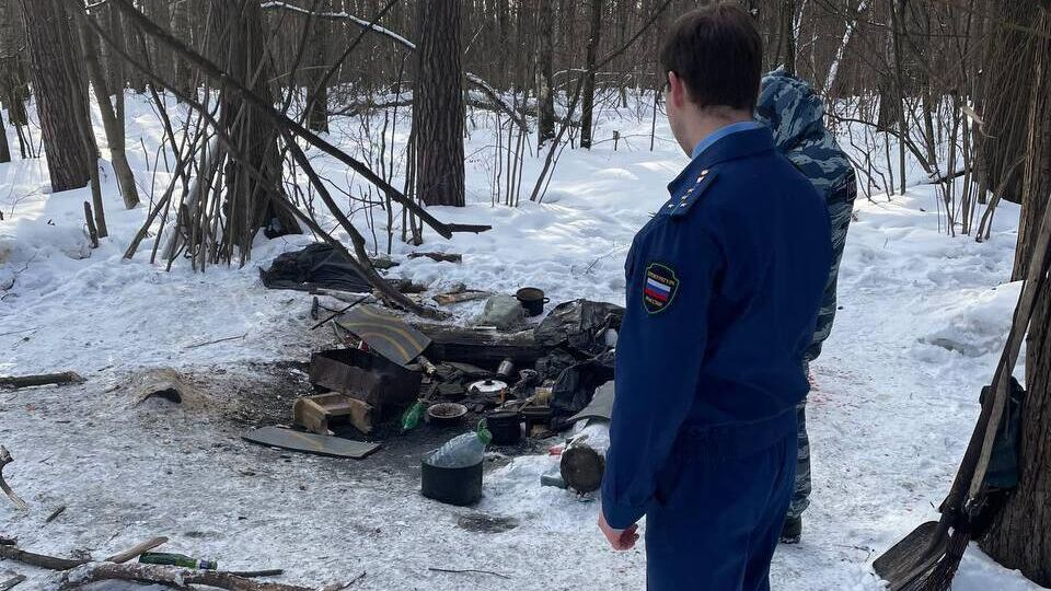 Сотрудники правоохранительных органов на месте нападения в парке на севере Москвы - РИА Новости, 1920, 10.03.2023