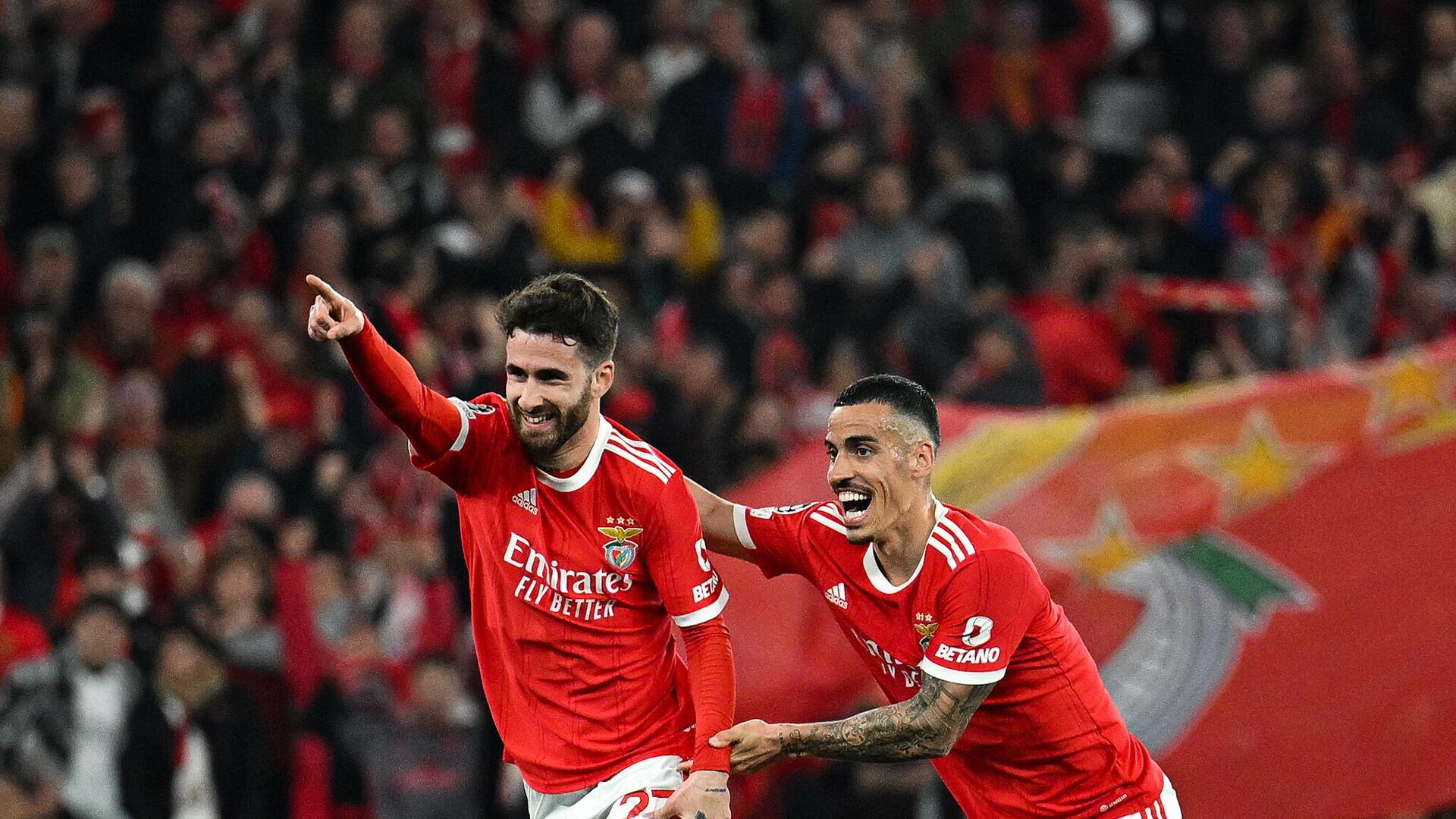 Рафа Силва и Жоау Мариу, ФК Бенфика - РИА Новости, 1920, 10.03.2023