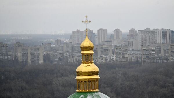 Вид на Киев из Киево-Печерской лавры