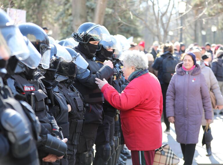 Акция протеста оппозиции в Кишиневе