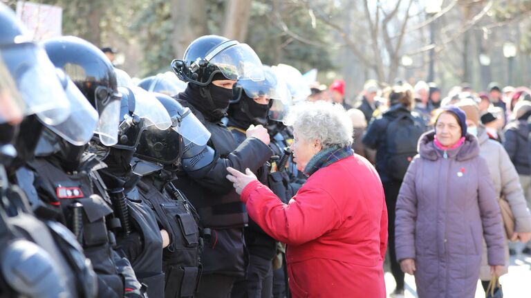 Акция протеста оппозиции в Кишиневе