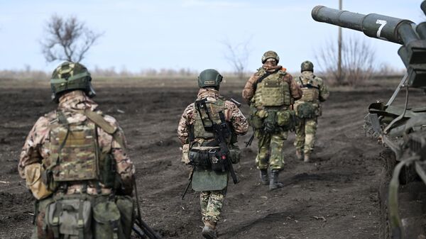 Морские пехотинцы Черноморского флота РФ на позициях в зоне проведения спецоперации