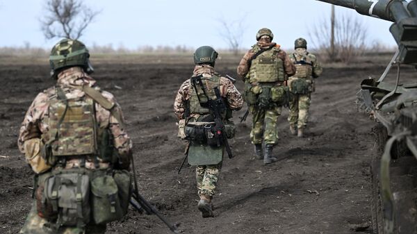 Российские военнослужащие на позициях в зоне проведения спецоперации