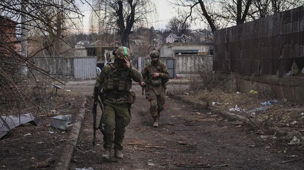 Украинские солдаты в Артемовске