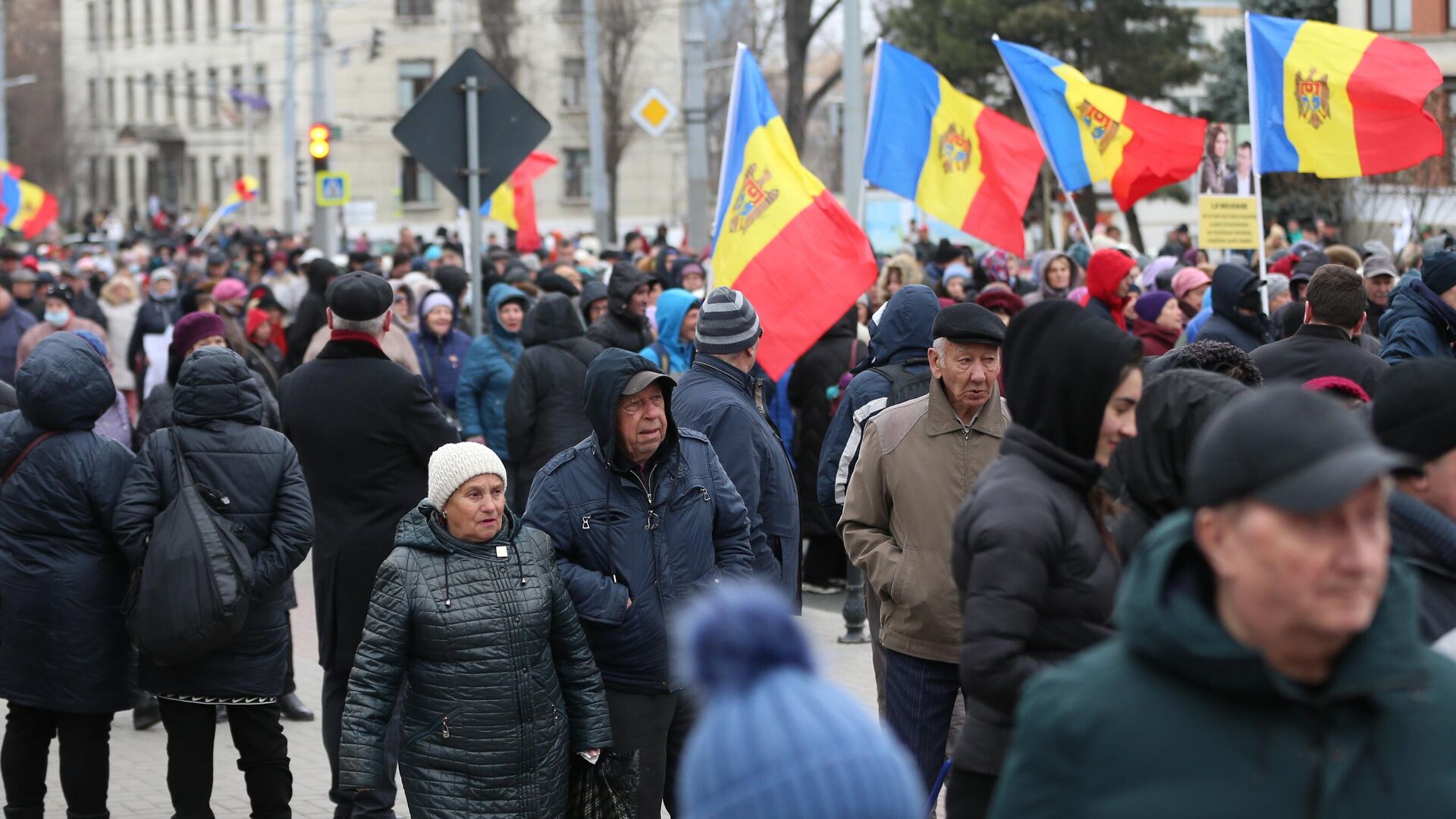 Участники акции протеста оппозиции в Кишиневе - РИА Новости, 1920, 05.04.2023