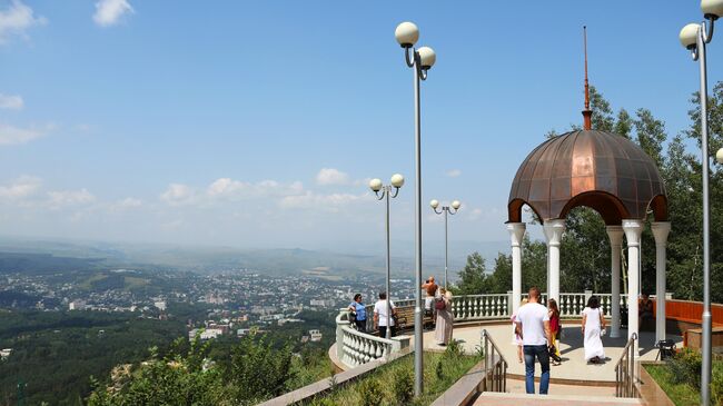 Беседка в Верхнем Курортном парке Кисловодска