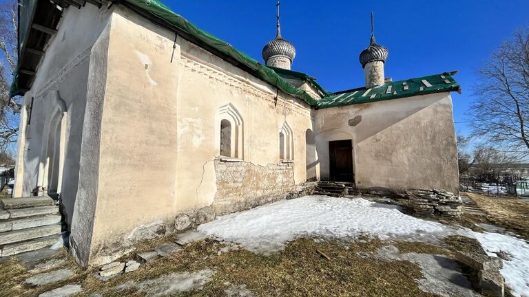 Подтопление Староладожского Никольского мужского монастыря