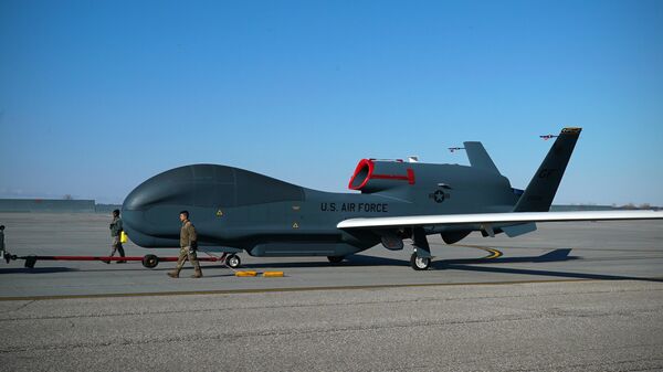 Стратегический разведывательный беспилотный летательный аппарат ВВС США RQ-4 Global Hawk