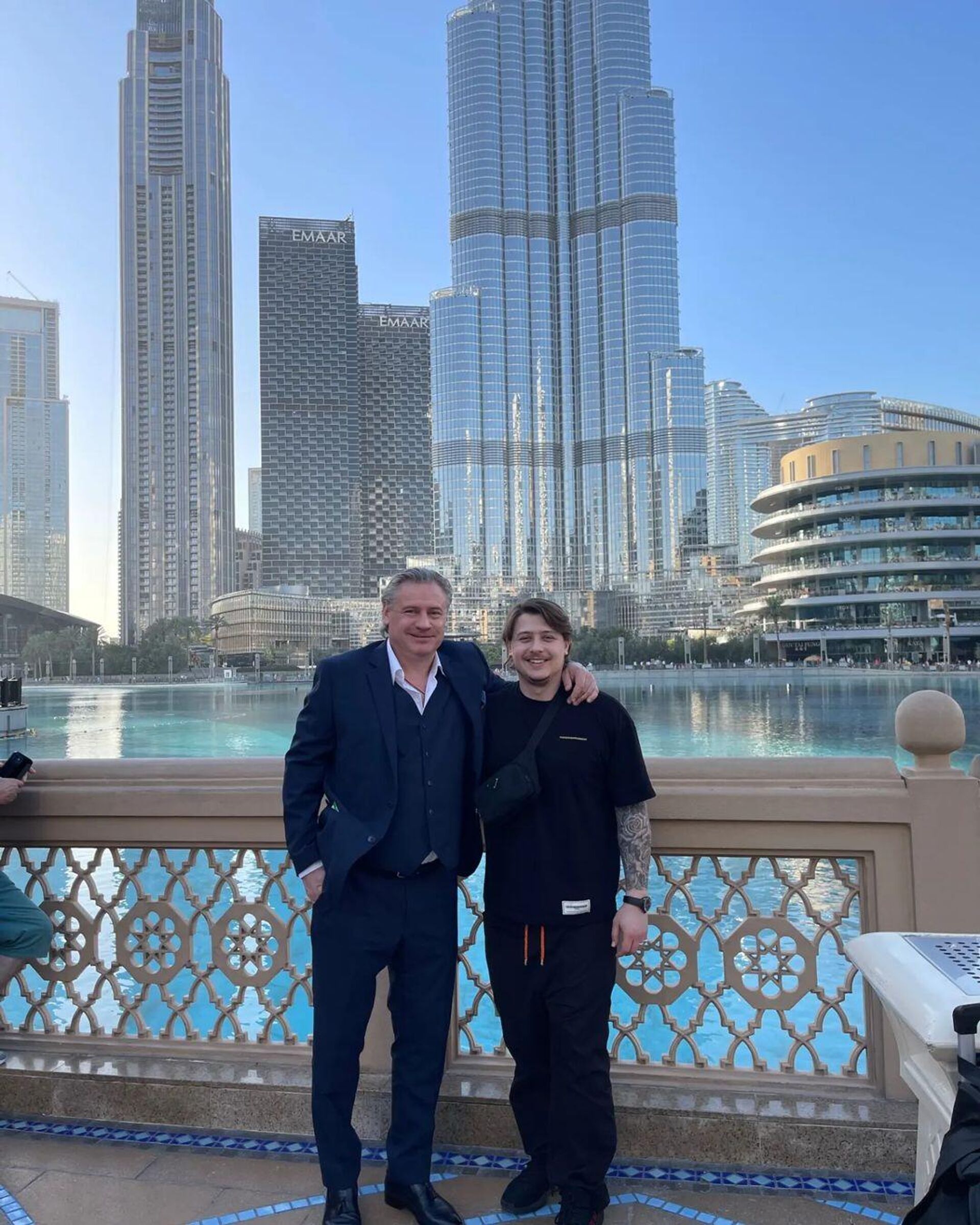 The former football player of the Russian national team Andrei Kanchelskis and his son Andrei Kanchelskis Jr.  In Dubai - RIA Novosti, 1920, 18.03.2023