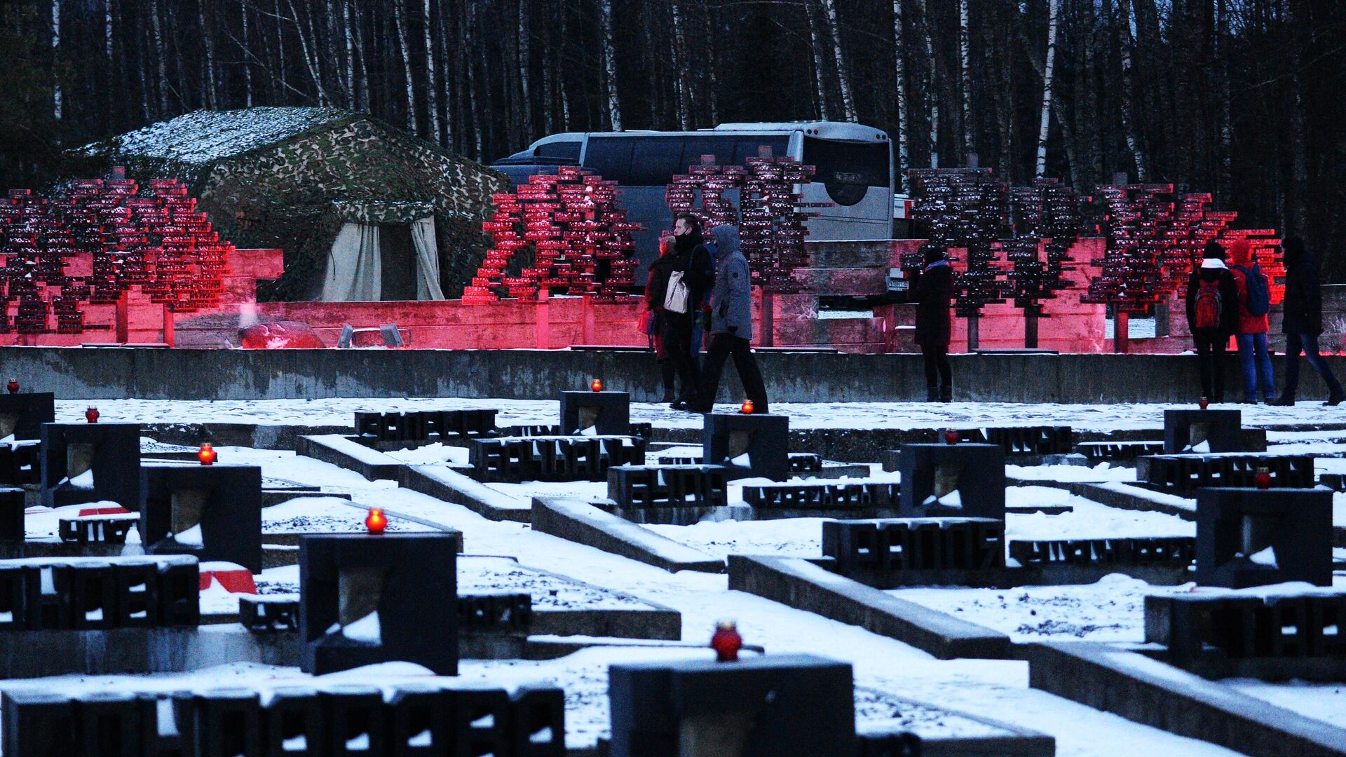 Участники митинга-реквиема в мемориальном комплексе Хатынь - РИА Новости, 1920, 22.03.2023