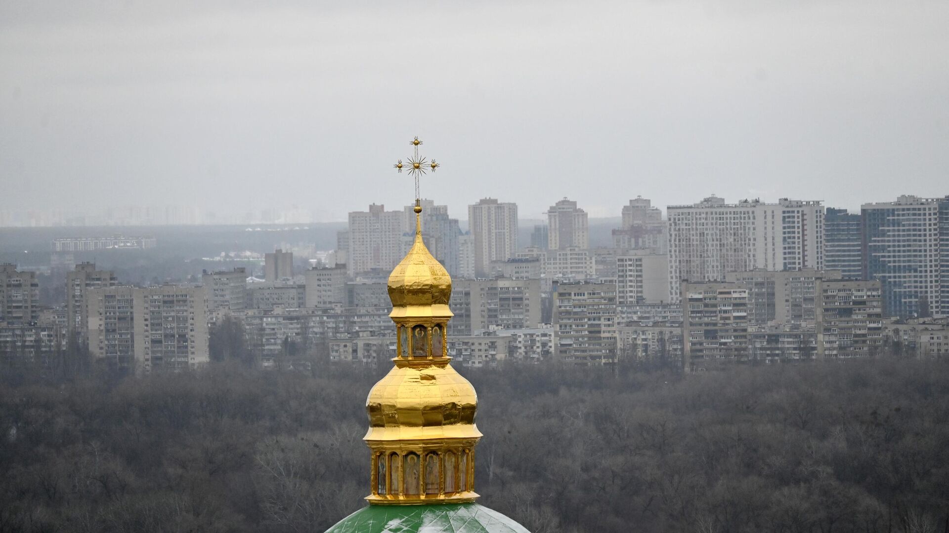 Вид на Киев из Киево-Печерской лавры в Киеве - РИА Новости, 1920, 22.03.2023