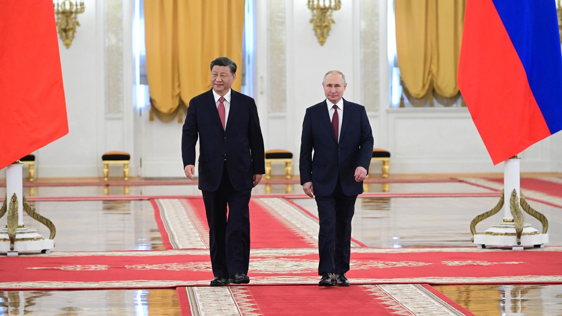Russian President Vladimir Putin and Chinese President Xi Jinping during a meeting in Moscow - RIA Novosti, 1920, 21.03.2023