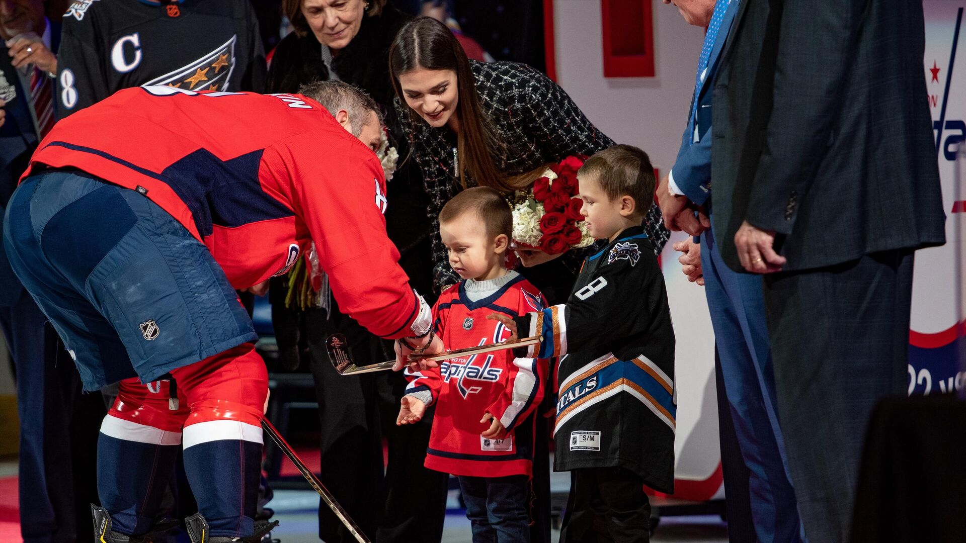 Ovechkin’s son received a trading card for participation in the NHL All-Star Game